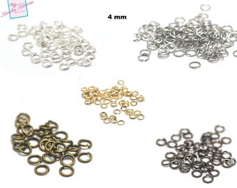 100/500 split rings 4 mm, colors of your choice