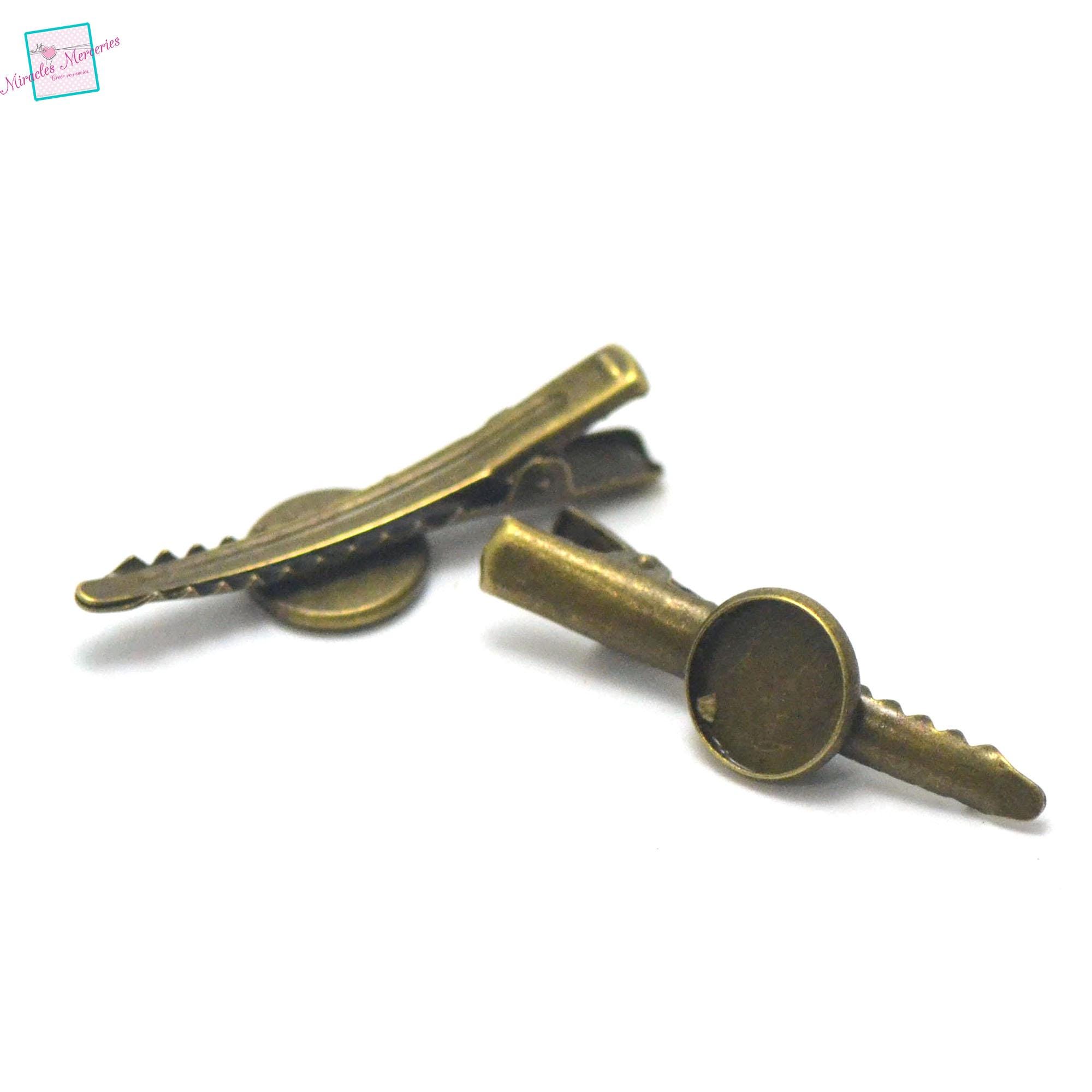 Set Mit 4 Starken Krokodilklemmen Aus Metalllegierung In Gold - Hübsche Haarnadeln Für Dickes Haar, Rutschfest & Stylisch