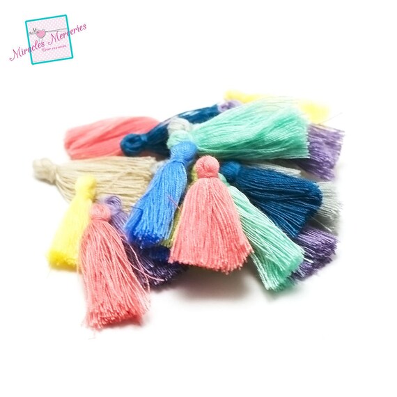 50 X 25mm azul de bebé Pompones