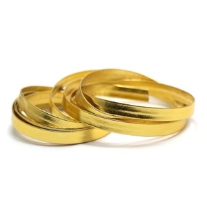 2m free 2m gold faux leather, 4 x 1mm / 8 x 1mm / 10 x1mm image 3