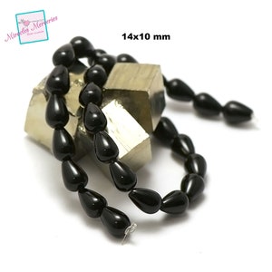 wire 39/84 cm onyx beads various shapes to choose from, chips/large chips/olive/drop... natural stone Goutte