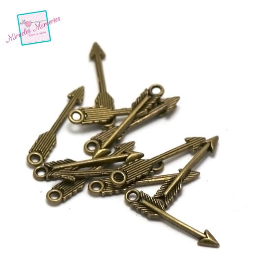 Broche Vintage à Breloques En émail - Signée D M, Modèle Bowler #1, 1-1/2 Pouces - Occasion