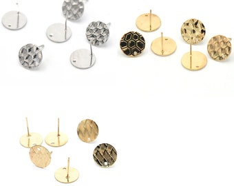 6 "honeycomb connector" earchip supports 12x13 mm, 2 colors/pattern to choose from