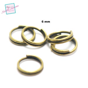 50 doubled closed rings 6 mm, color of your choice image 2