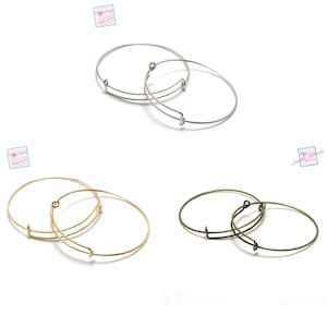 4 rush bracelet supports, silver / gold / bronze image 1