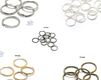 100/500 split rings 10 mm, colors of your choice