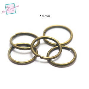 100/500 split rings 10 mm, colors of your choice Bronze