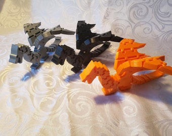 Flexi Dragon Toy - 3D Printed