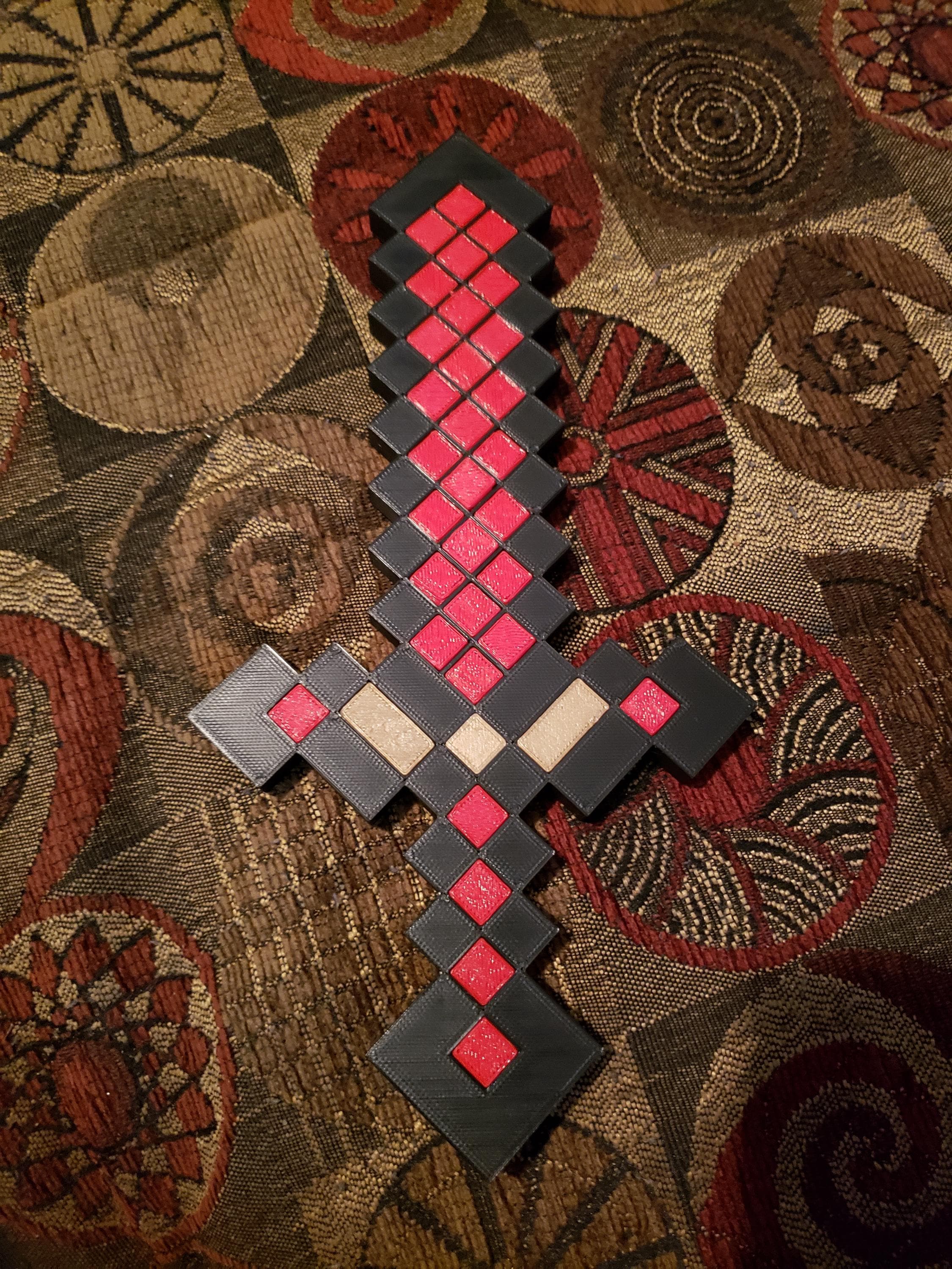 Minecraft 赤い魔法の剣 - 長さ 10.5 インチ - Etsy 日本