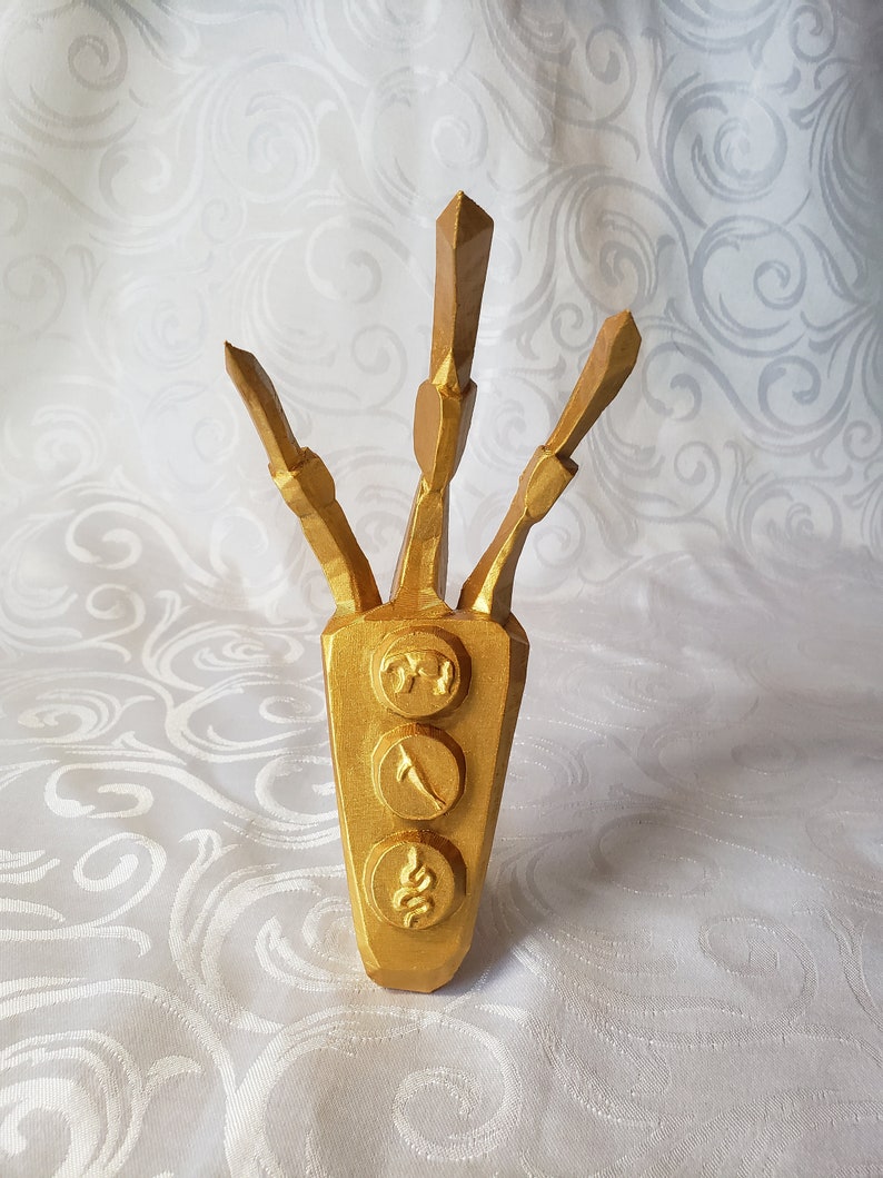 Skyrim Gold Dragon Claw Figurines Art Collectibles Jan takayama