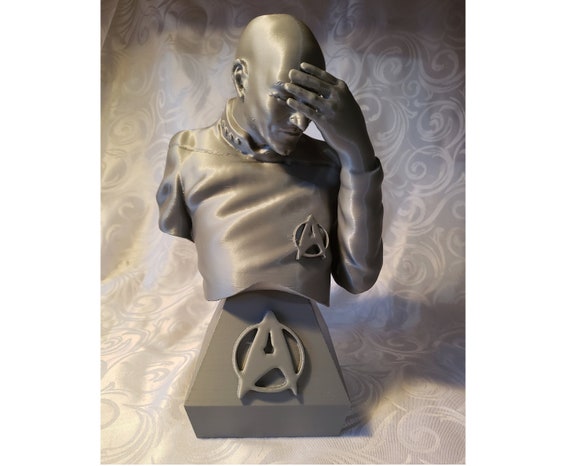 picture Picard Facepalm Bust 3D Print etsy