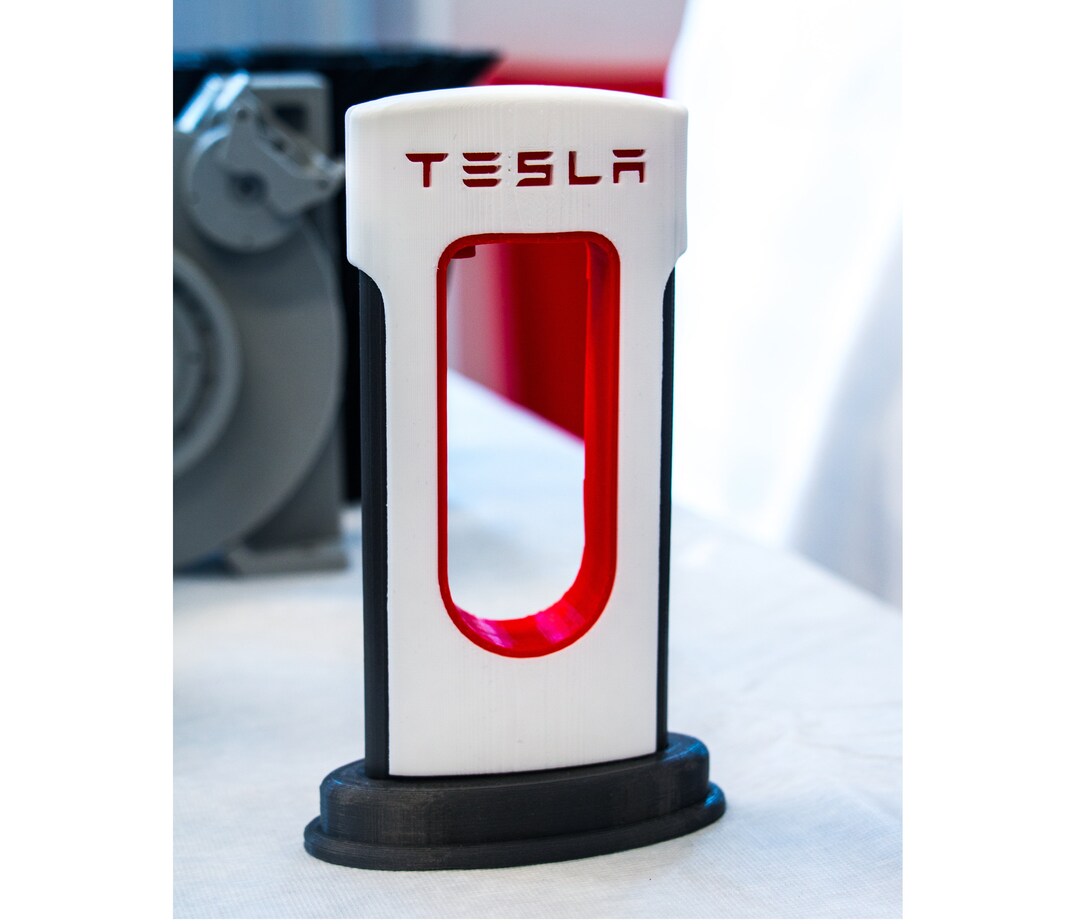 Tesla Desktop Supercharger 3D Printed Phone & Tablet Etsy