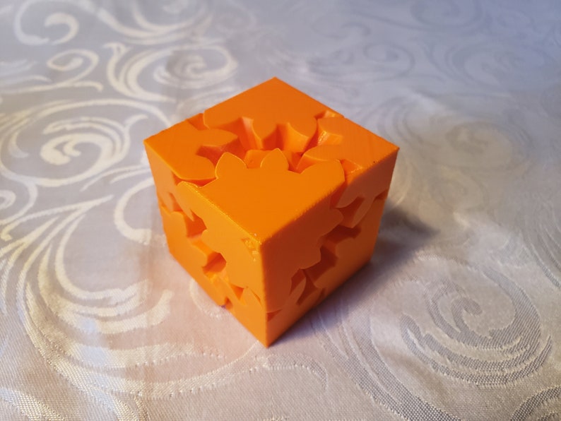 Fidget Gear Cube 3D printed | Etsy