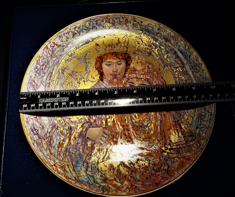 WEDDING of DAVID /& BATHSHEBA Collectors Plate by Edna Hibel Free Gift Shared Shipping 1st Edition in the David Series