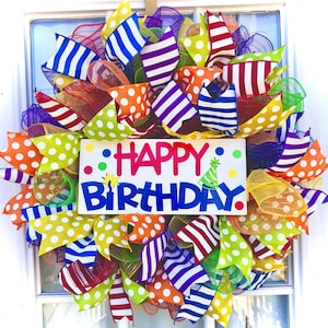 Happy Birthday Wreath: Festive Party Decor