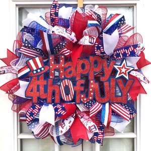 4th of July wreath, God bless America wreath, Memorial Day, Veterans Day, America decor, patriotic decor