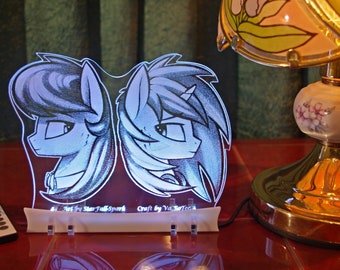 Octavia, DJ Vinyl Mares acrylic nightlight