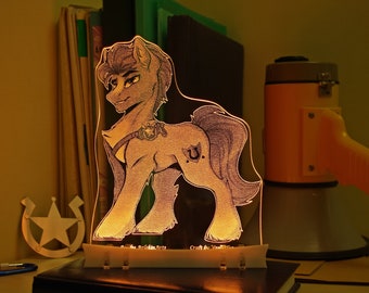 Hitch Sheriff Pony G5 acrylic nightlight