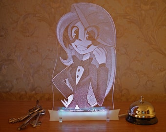 Charlie Happy Hell Hotel acrylic nightlight