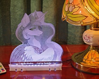 Sun Princess Alicorn acrylic nightlight