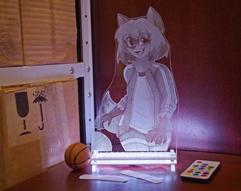 Michiru BNA Tanuki girl acrylic nightlight