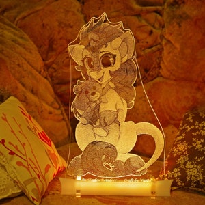 Kirin Myth Mare acrylic nightlight image 1