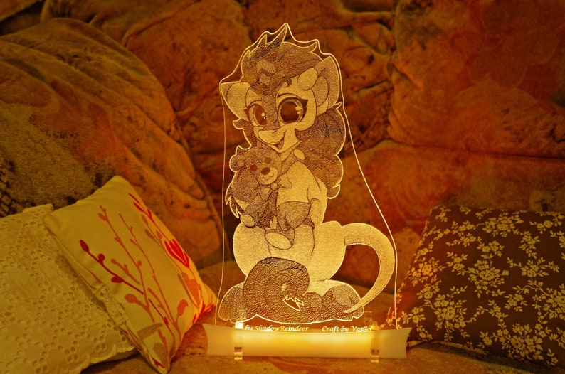 Kirin Myth Mare acrylic nightlight image 1