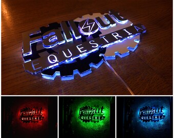 Fallout Equestria logo - FoE (wall-mounted acrylic nightlight)