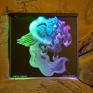 Luna wall-mounted acrylic night light image 2