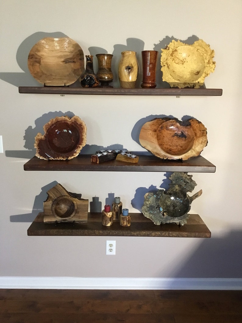 Epoxy and Maple Floating Shelves Etsy