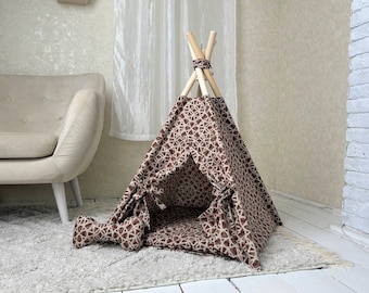 Tipi per animali domestici personalizzati, tipi per animali domestici, teepee per cani, casa per cani boho, tipi per gatti, teepee coniglietto