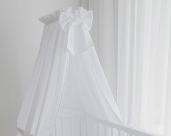 Muslin crib canopy, montessori bed canopy, bed canopy, canopy nursery, crib canopy