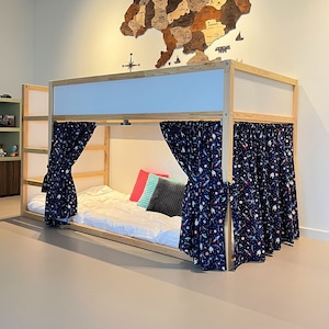 Ikea kura curtain, kura curtains, loft bed curtain, Ikea kura bed, Ikea kura bunk curtain, canopy bed house, bed canopy