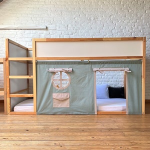 Ikea Kura Vorhang, Kura Vorhänge, Hochbettvorhang, Ikea Kura Bett, Ikea Kura Etagenvorhang, Himmelbett Haus, Betthimmel