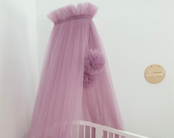 Baby crib canopy, baby baldachin, nursery canopy, bed baldachin