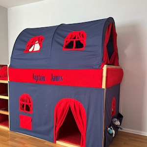 Tent Ikea kura, kura curtains, loft bed curtain, Ikea kura bed, Ikea kura bunk curtain, canopy bed house, bunk bed curtains