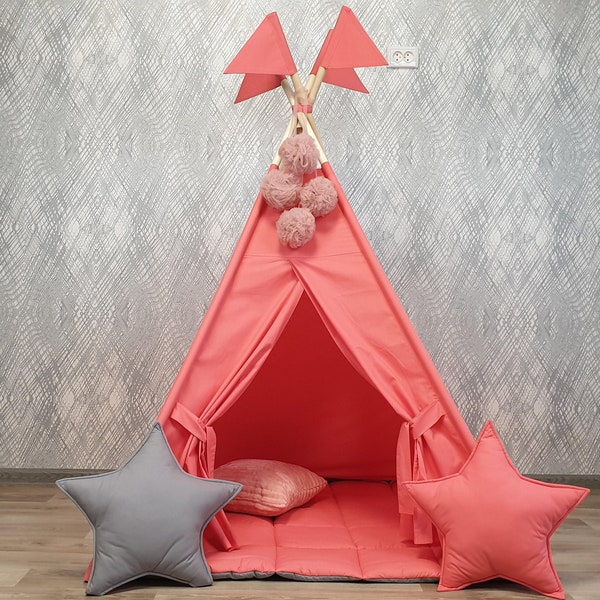 Teepee, Play tent, Wigwam, Playhouse, Kids Wigwam, Tipi Tent, Kids Teepee, Childrens Teepee,  Play Teepee