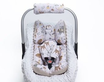Car Seat Cushion Pillow Headsupport, Baby Carseat Head and Body Support Cushion, Car Seat Cover and Insert Cushions
