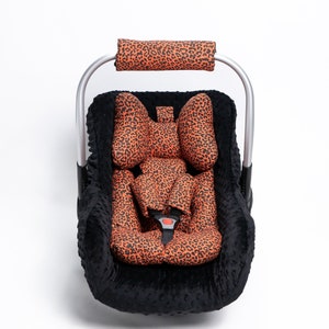 Cojín para asiento de coche, almohada para apoyar la cabeza, cojín para apoyar la cabeza y el cuerpo del bebé en el asiento de coche, funda para asiento de coche y cojines de inserción