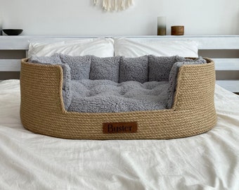 Gepersonaliseerd hondenbed, mand kattenbed, hondenbed, huisdierbed, kattenbed, hondenmandbed, comfortabel hondenbed