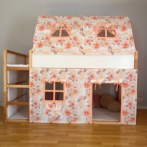Tent Ikea kura, kura curtains, loft bed curtain, Ikea kura bed, Ikea kura bunk curtain, canopy bed house, bunk bed curtains