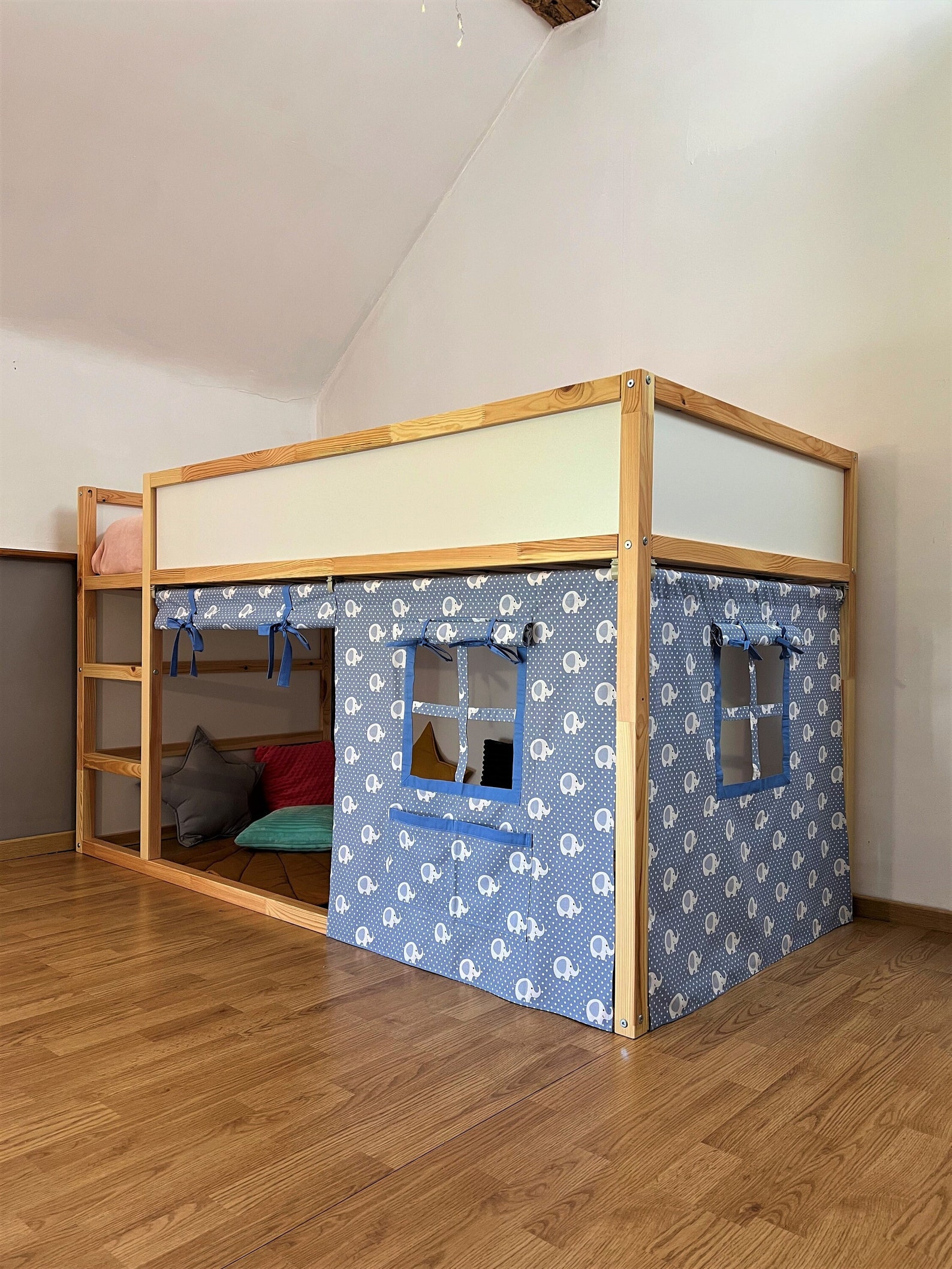 Ikea Kura Curtain Kura Curtains Loft Bed Curtain Ikea Kura Etsy