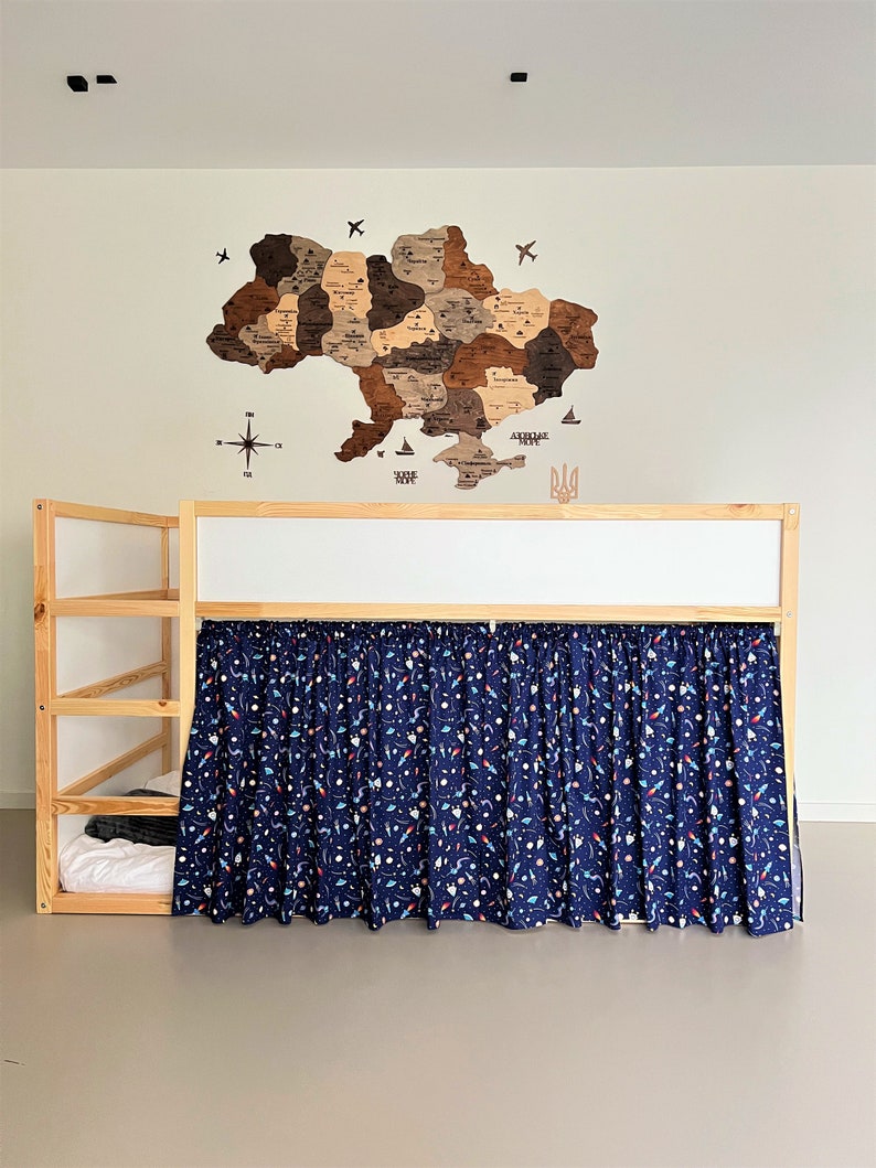 Ikea Kura Curtain Kura Curtains Loft Bed Curtain Ikea Kura Etsy