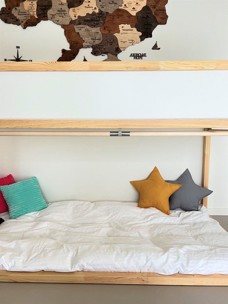 Ikea Kura Bed Curtains Rod Wooden Rod for Ikea Kura Curtains Etsy