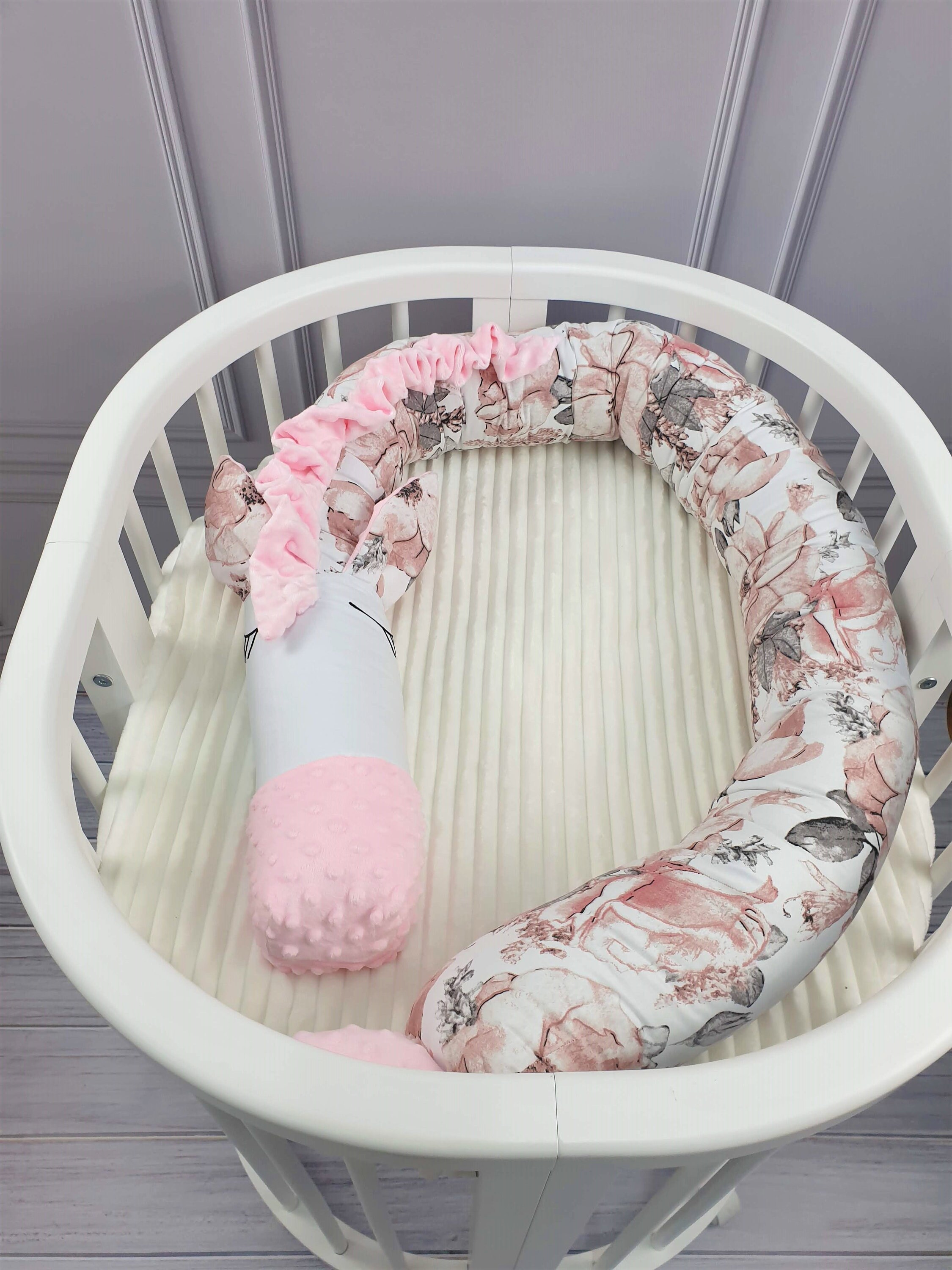 Snake Pillow Baby Bed Bumper Baby Crib Bumper Bumper Etsy