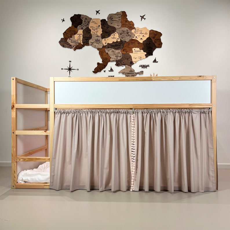 Ikea Kura Curtain Kura Curtains Loft Bed Curtain Ikea Kura Etsy