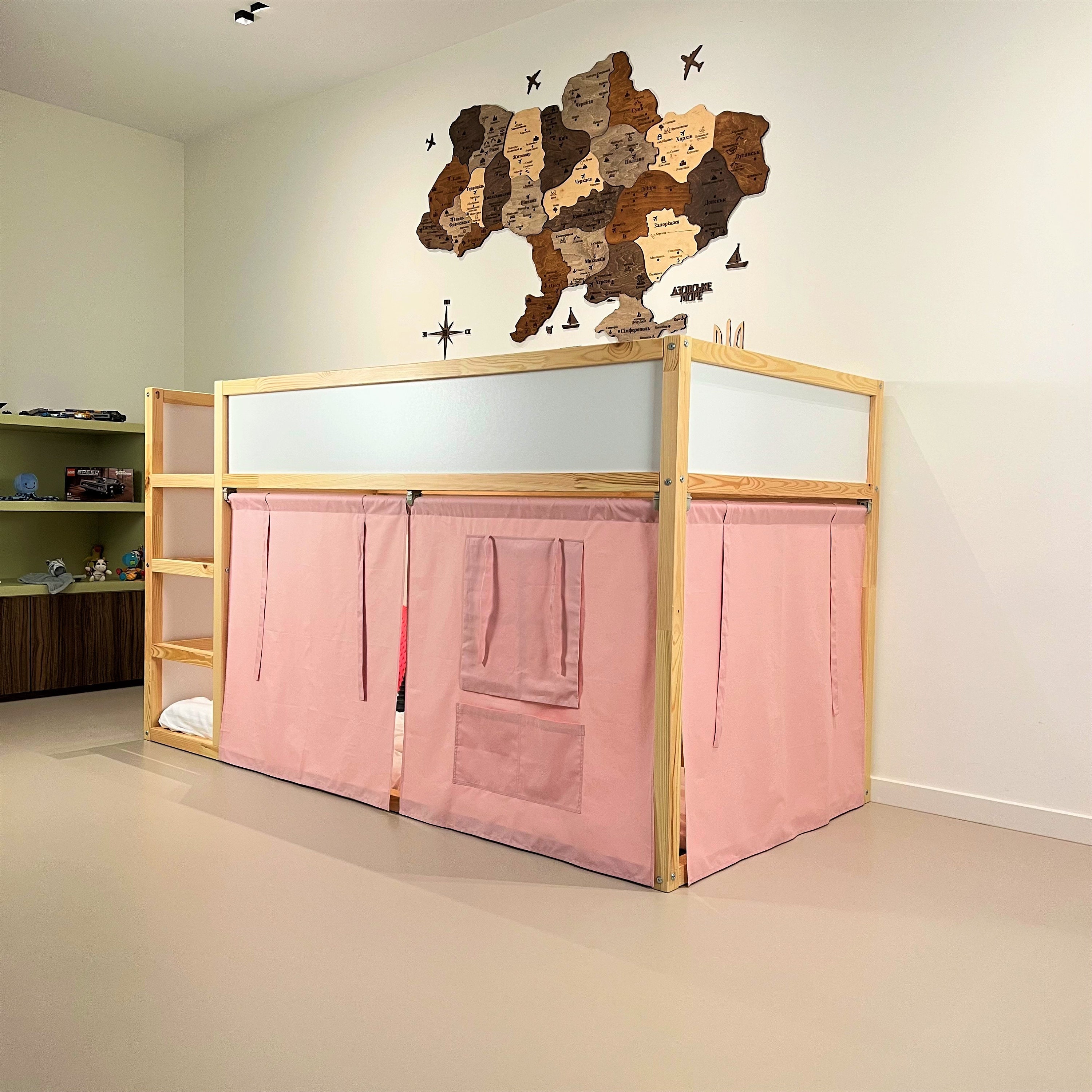 Ikea Kura Curtain Kura Curtains Loft Bed Curtain Ikea Kura Etsy