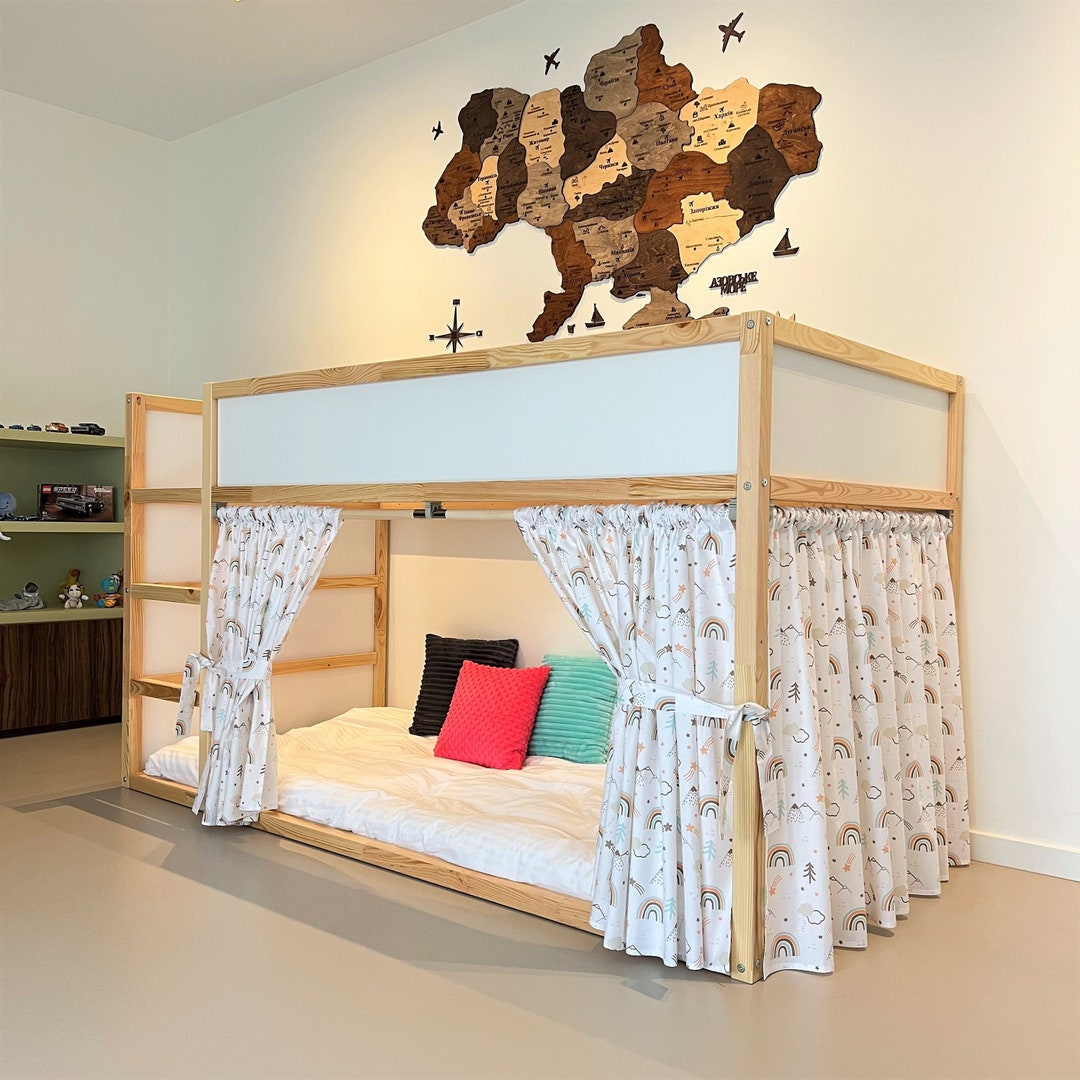 Ikea Kura Curtain Kura Curtains Loft Bed Curtain Ikea Kura Etsy