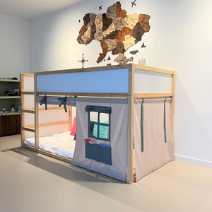 Ikea kura curtain, kura curtains, loft bed curtain, Ikea kura bed, Ikea kura bunk curtain, canopy bed house, bed canopy