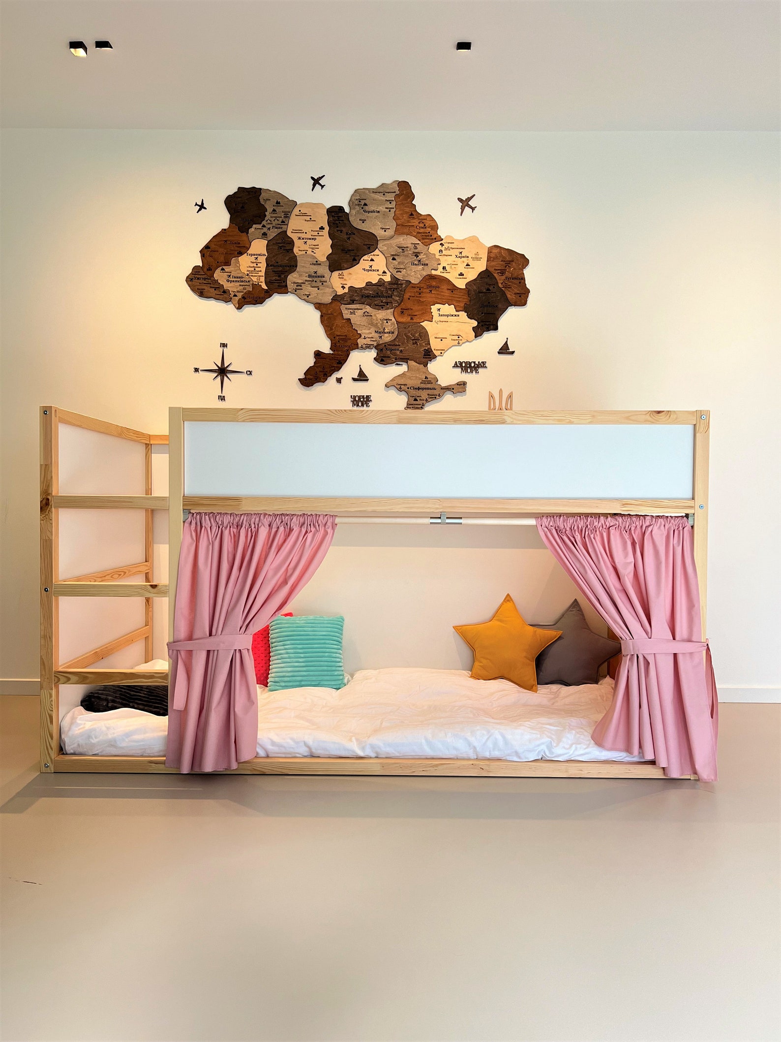 Ikea Kura Curtain Kura Curtains Loft Bed Curtain Ikea Kura Etsy